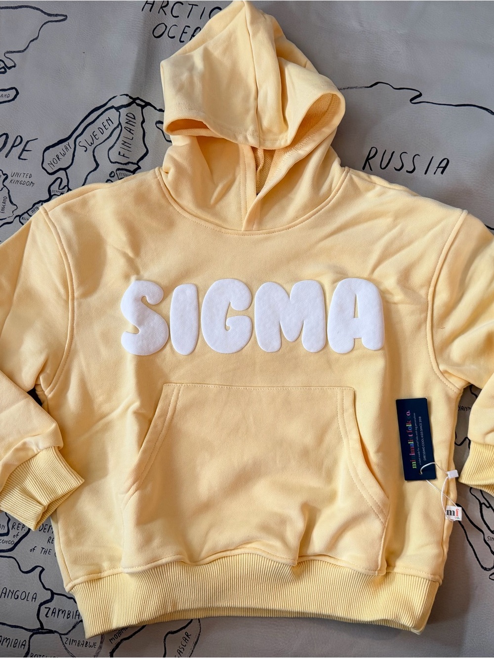 Minimalist Folk Co. Kids' Yellow Hooded Sweatshirt
